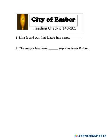 Embers Reading Check p.140-165