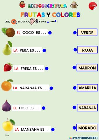 Frutas y colores