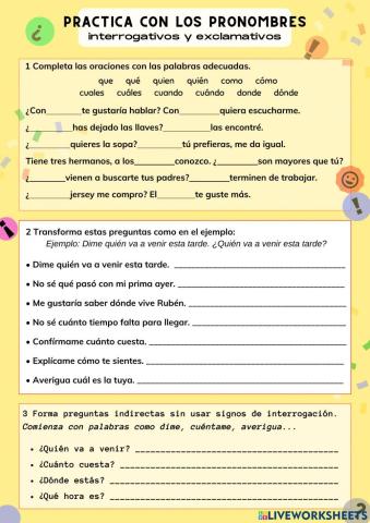 Pronombres interrogativos