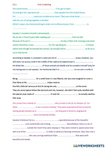 C2.1 Listening Unit 2