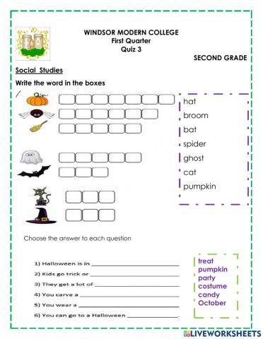 Social st quiz 3 1stw