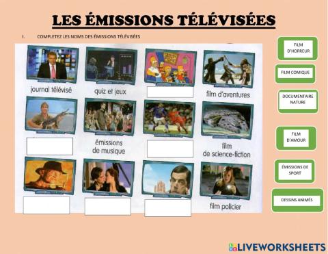 Les émissions télévisées