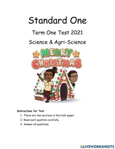 SCiENce-Agri Term 1 Standard 1