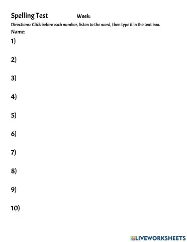 Systematic Sight words week 3