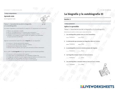 Español-Biografia y Autobiografia