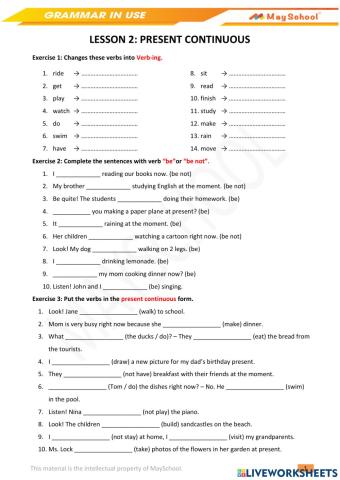 G-Gram-L7-Present Continuous