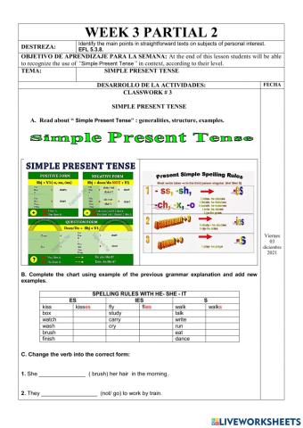 Ejercicios Online- Simple Present Tense-1st BGU