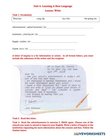 Unit 5 - writing - E9