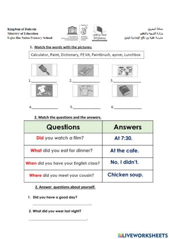 U5 - Grammar revision
