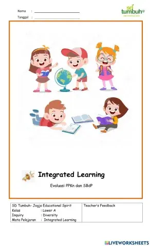 IL-Evaluasi PPKn dan SBdP-Lambang sila dan lirik lagu-Memasangkan