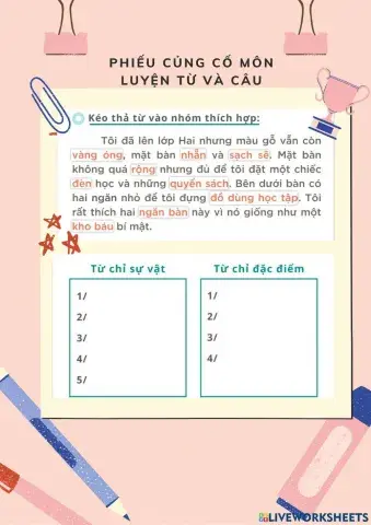 Phiếu tăng cường LTVC lớp 2 tuần 13