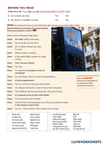 Vui 9 :Lesson 8 - Lộ Trình 2