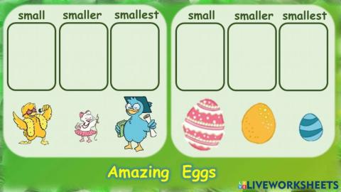 Ordering (small smaller smallest)