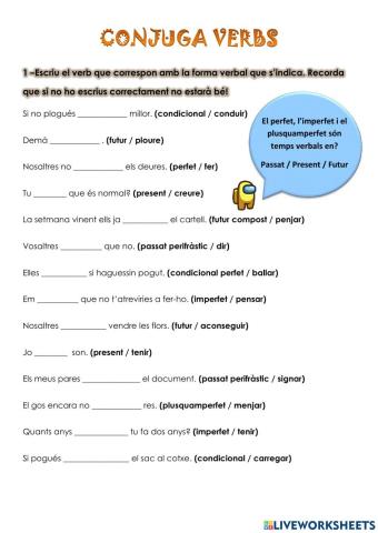 Conjuga verbs