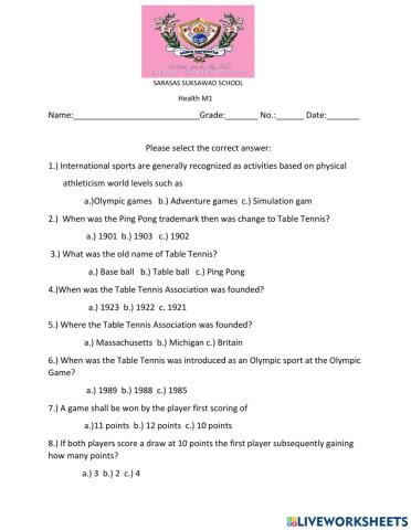 The International Sports