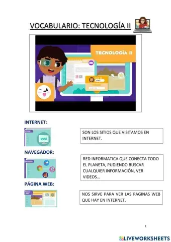 Vocabulario Nuevas Tecnologías II