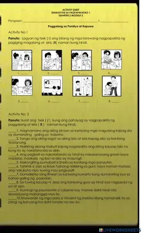 Paggalang sa Pamilya at Kapuwa