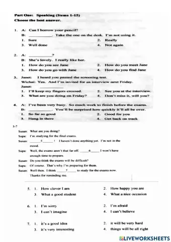 Conversation M6 T.Sunthorn