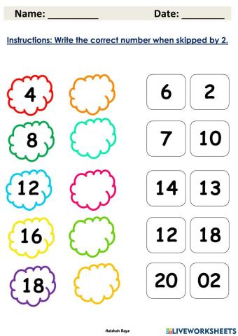 Skip Counting by 2's