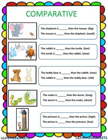 Comparative adjective