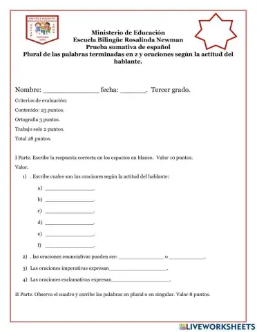 Oraciones según la actitud del hablante