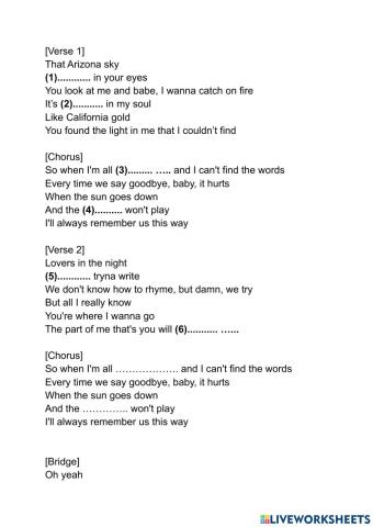 Always Remember Us This Way - Listening