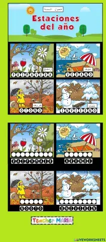 Estaciones del año ATAL ELE Español Castellano