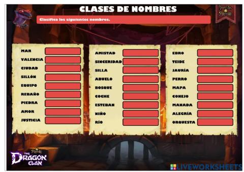 LENGUA-T4-CLASES DE NOMBRES