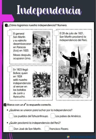 Independencia del perú