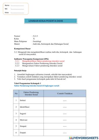 Lkpd hubungan sosial pengamatan