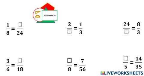 Fracciones equivalentes