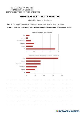 Grade 12 - Midterm Test (IELTS) - AY21-22