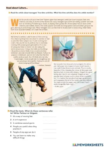 Hobbies and Interests