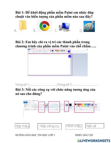 Bài 1: Làm quen với phần mêm học vẽ