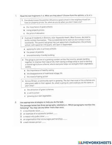 Reading homework IELTS