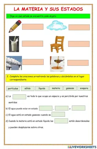 La materia y sus estados