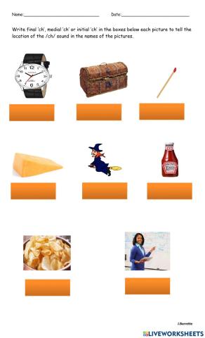 The Position of the -ch- sound