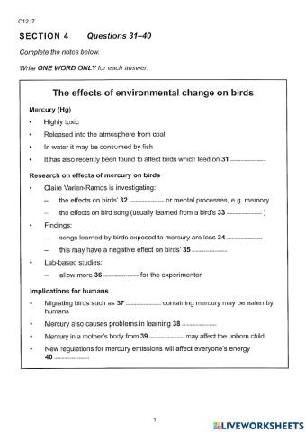 C12 t7 s4 Mercury poisoning