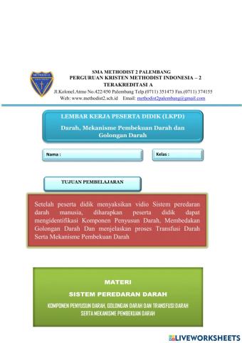 Darah, pembekuan darah dan transfusi darah