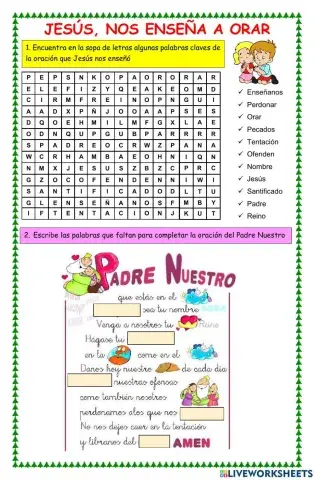 Jesús nos enseña a orar