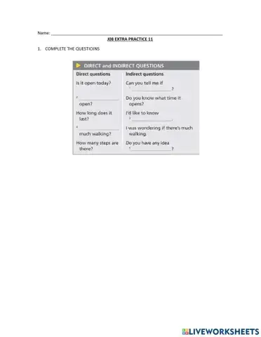 J08 Extra Practice 11