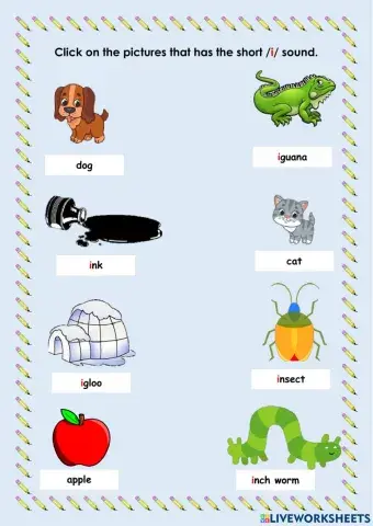 Letter Ii The Short -i- sound