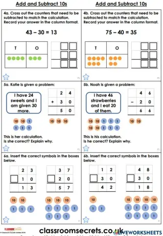 Subtraction Worksheet