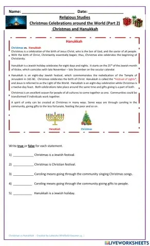 Celebrating Christmas (Part 2): Christmas and Hanukkah