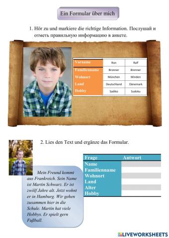 Über mich erzählen