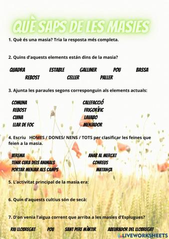 Què saps de les masies d'Esplugues?