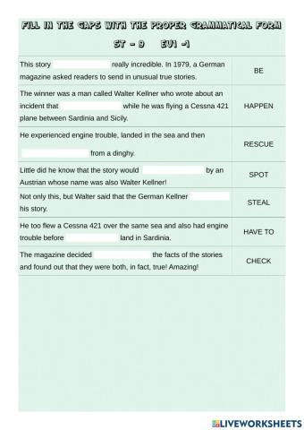 Proper Grammar Form ST-9 EU1-1