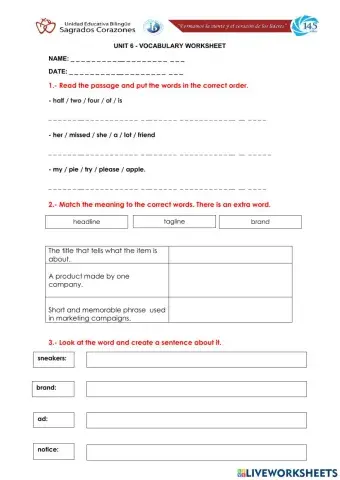 Be an Ad Detective Vocabulary