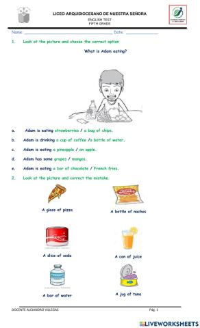 Final test fifth grade