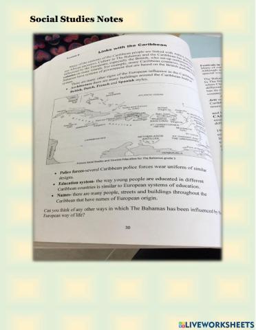 Links with the caribbean notes